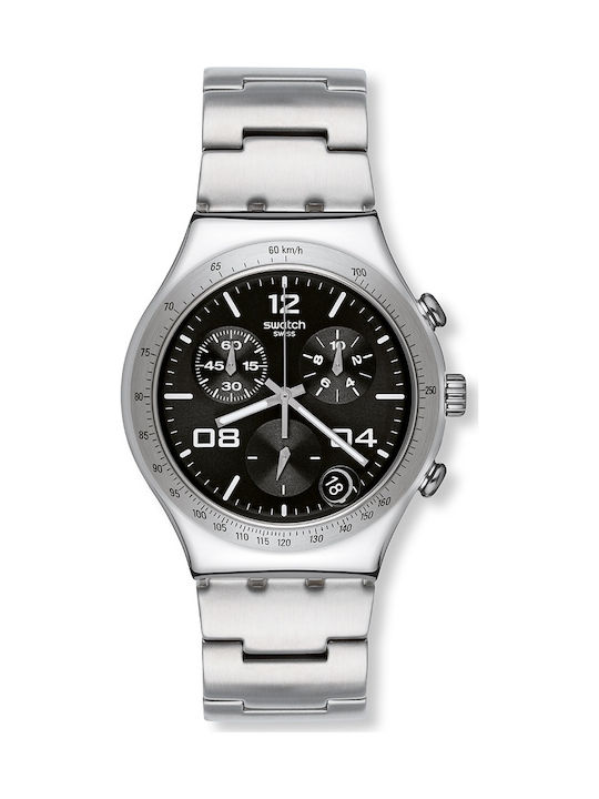 Swatch black top chronograph