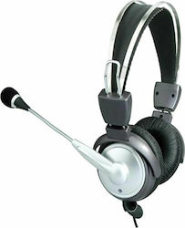 Speed CD-740MV On Ear Multimedia Ακουστικά με μικροφωνο και σύνδεση 3.5mm Jack σε Ασημί χρώμα