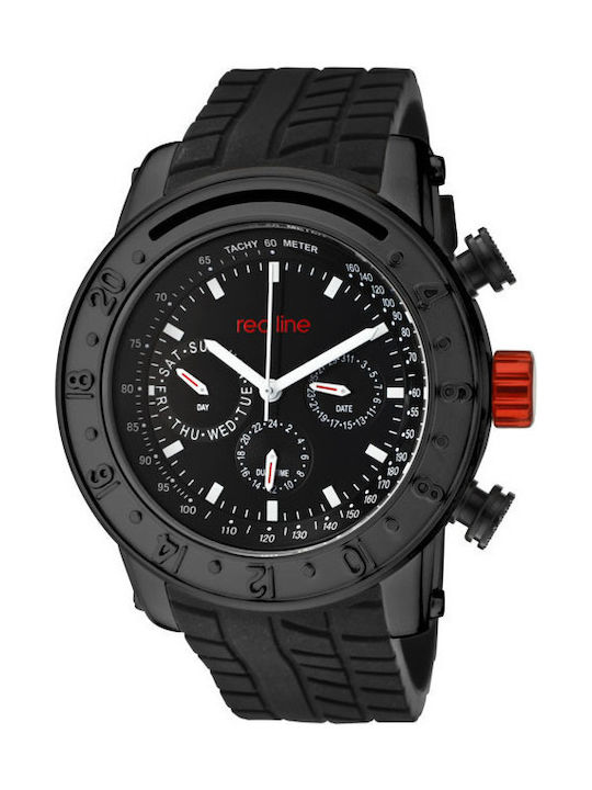 Redline RL-10120 Watch with Black Rubber Strap