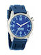 Moschino Uhr mit Blau / Blau Kautschukarmband