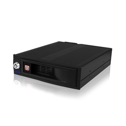 Icy Box IcyBox 3,5" SATA hard drive rack in 1x5,25" Black (IB-170SK-B)