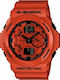 G-Shock Мъжки Часовник 55mm Хронограф На Батерия С Оранжев Каучуков Каишка
