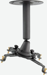 Euromet Suport Proiector Plafon 04325 cu Sarcină Maximă 10kg Negru