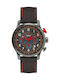 Versus by Versace 3C7300 Ceas Barbati 44mm Cronograf Baterie cu Curea din Piele Neagră
