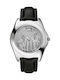 Marc Ecko Herrenuhr 44mm Batterie mit Schwarz Lederarmband