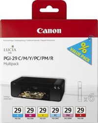Canon PGI-29 Original Pack of 6 InkJet Printer ...