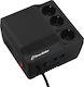 Powerwalker AVR 600 Compact Voltage Regulator 600VA with 3 Sockets Current