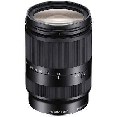 Sony Crop Kameraobjektiv 18-200 mm f/3.5-6.3 OSS LE Telezoom für Sony E Mount