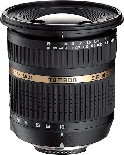 Tamron Crop Camera Lens SP AF 10-24mm f/3.5-4.5 Di II Wide Angle Zoom for Nikon F Mount Black