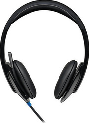 Logitech H540 Auf dem Ohr Multimedia-Headsets mit Mikrofon und Verbindung USB-A in Schwarz Farbe