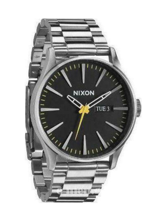 Nixon Battery Watch with Metal Bracelet Silver A356-1227-00