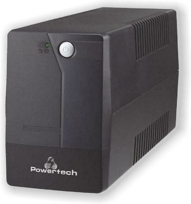 Powertech UPS Line-Interactive 850VA 510W με 2 Schuko Πρίζες