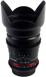 Samyang Full Frame Φωτογραφικός Φακός 35mm T1.5 AS UMC VDSLR Wide Angle για Nikon F Mount Black