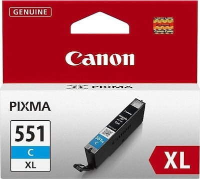 Canon CLI-551XL InkJet Printer Ink Cyan (6444B001)