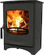 Charnwood C-Four Oțel Soba pe lemne 4.9kW Negru