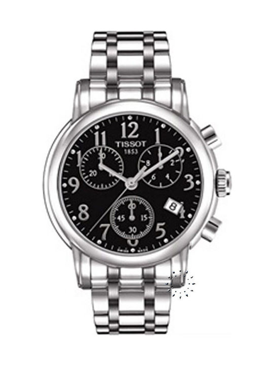 Tissot Tclassic Dressport Womens Watch Chronograph Battery with Silver Metal Bracelet