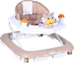 Lorelli Bambi Baby Walker with Music for 6+ Months Beige