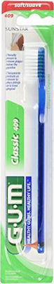 GUM Classic Compact 409 Manual Toothbrush Soft Blue 1pcs