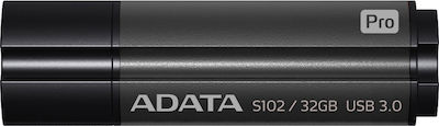 Adata S102 Pro Grey 32GB USB 3.0 Stick Gray