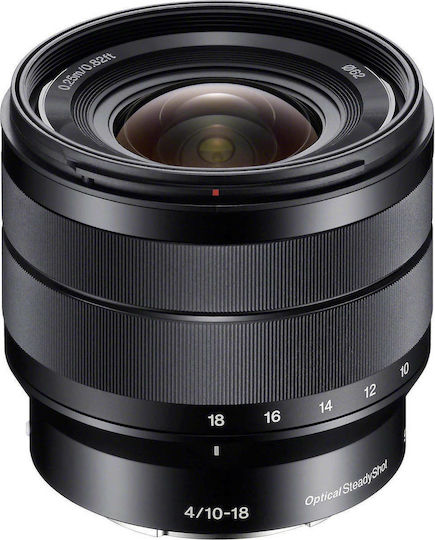 Sony Crop Φωτογραφικός Φακός 10-18mm f/4 Wide Angle Zoom για Sony E Mount Μαύρος