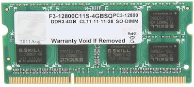 G.Skill 4GB DDR3 RAM mit Geschwindigkeit 1600 für Laptop