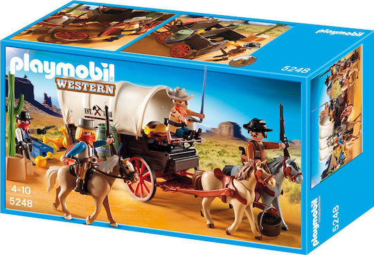 Playmobil Western Supply Transport Cart in Ambush for 4-10 years old
