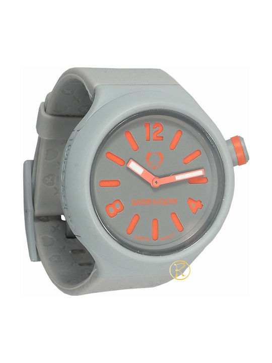 Wize & Ope Watch with Gray Rubber Strap