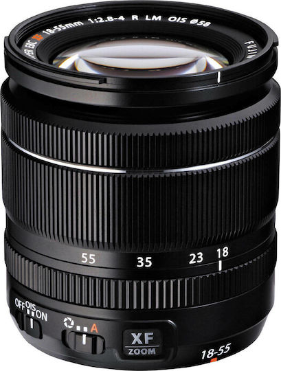 Fujifilm Crop Φωτογραφικός Φακός Fujinon XF18-55mm F2.8-4 R LM OIS Standard Zoom για Fujifilm X Mount Μαύρος