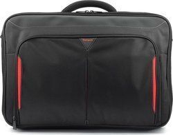 Targus Classic+ Clamshell Geantă De umăr / de mână 18" Negru/Roșu