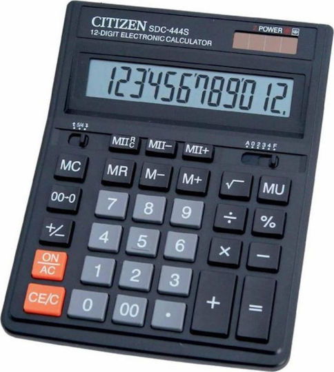 Citizen SDC-444S Calculator 12 Digits in Black Color