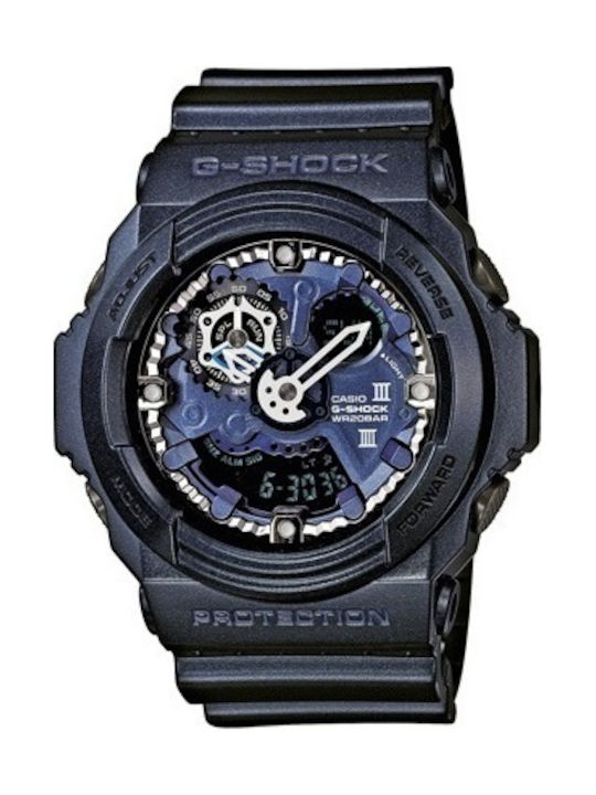 Casio G-Shock Uhr Batterie mit Blau Kautschukarmband