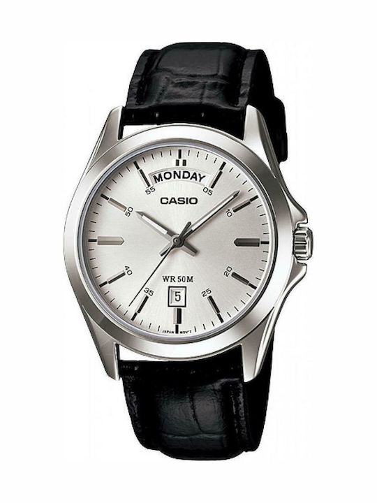 Casio Enticer Ανδρικό Ρολόι 45mm Μπαταρίας με Μ...