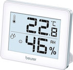 Beurer ΗΜ 16 Θερμόμετρo & Υγρασιόμετρo Επιτραπέζιο για Χρήση σε Εσωτερικό Χώρο