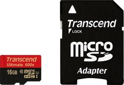 Transcend microSDHC 16GB Clasa 10 U1 UHS-I cu adaptor