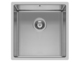 Pyramis Flush Mounted Sink Inox Brushed W34xD40cm Silver