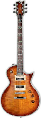 ESP LTD EC-1000 FM Ηλεκτρική Κιθάρα 6 Χορδών με Ταστιέρα Pau Ferro και Σχήμα Single Cut Amber Sunburst