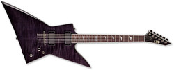 ESP LTD EX-401 FM Chitară Electrică Explorer cu HH Configurație Doze Vezi-prin negru