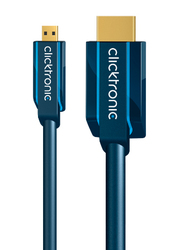 Clicktronic 70328 HDMI 2.0 HDMI male - micro HDMI male 2m Μαύρο