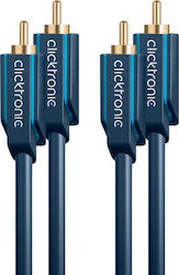 Clicktronic 70383 RCA male - RCA male 10m