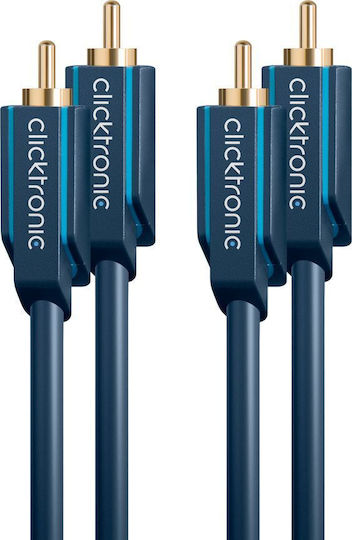 Clicktronic 70383 Cable RCA male - RCA male 10m