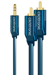 Clicktronic 3,5 mm Male-RCA De Sex Masculin 3m 70468
