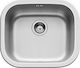 Pyramis Kiba Square 100080001 Drop-In Sink Inox Satin W46.5xD40.5cm Silver