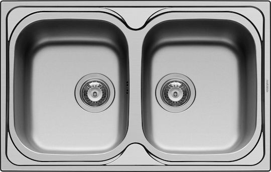 Maidtec Coventry 2B 107139901 Drop-In Мивка Inox Сатен Ш79xД50см Сребрист