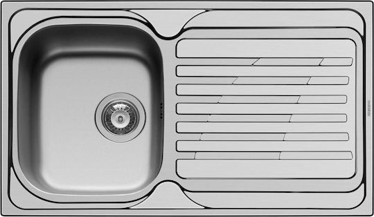 Maidtec Coventry 1B 1D 107139601 Drop-In Sink Inox Satin W86xD50cm Silver