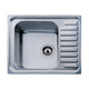 Teka Super Bowl 1C 1/2Ε Drop-In Кухненска Мивка Inox Гладко (Сатенено Покритие) Дължина 65xШирина 50см Сребрист