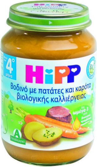 Hipp Baby Meal Beef with Potatoes & Carrots with Flavor Beef with Potatoes & Organic Carrots 190gr for 4+ Months