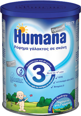 Humana Γάλα σε Σκόνη Optimum 3 12m+ 350gr