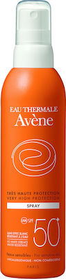 Avene Soins Solaires Wasserfest Sonnenschutz Lotion SPF50 in Spray 200ml