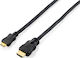 Equip HDMI 1.4 High Speed 1080p 120Hz Cable HDMI male - mini HDMI male 2m Μαύρο