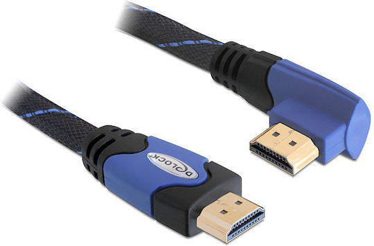 DeLock HDMI 1.3 Angle (90°) Cable HDMI male - HDMI male 1m Black